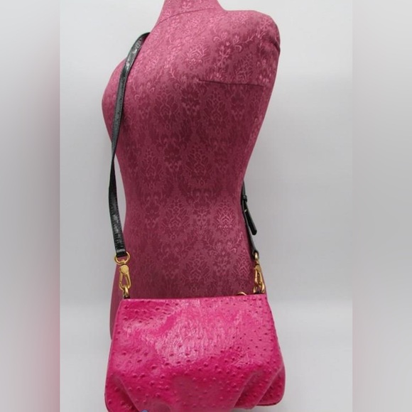 Marc Jacobs Classic Q Crossbody - Ostrich Pink & Black - Rare Find - Picture 2 of 12